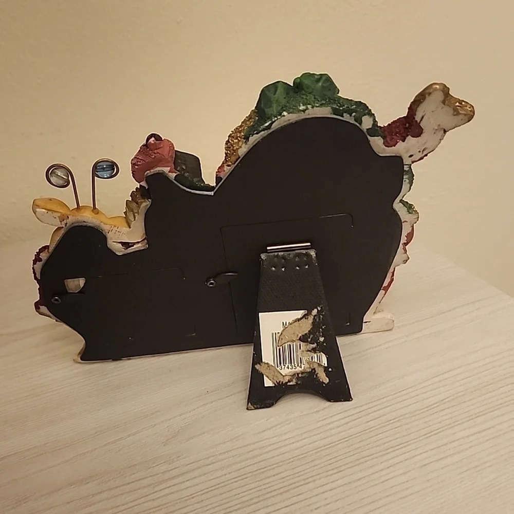 Snowman & Raindeer holiday photo frame